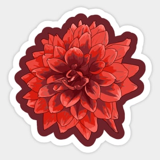 Dahlia Sticker